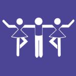 Piktogramm Schautanz Gruppe gemischte Formation